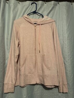 Cozy Eddie Bauer Zip-Up Hoodie - Pale Pink